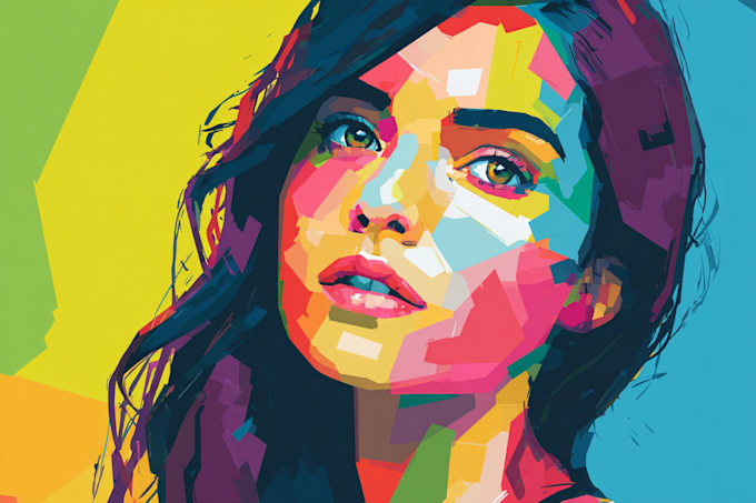 draw comic pop art portrait