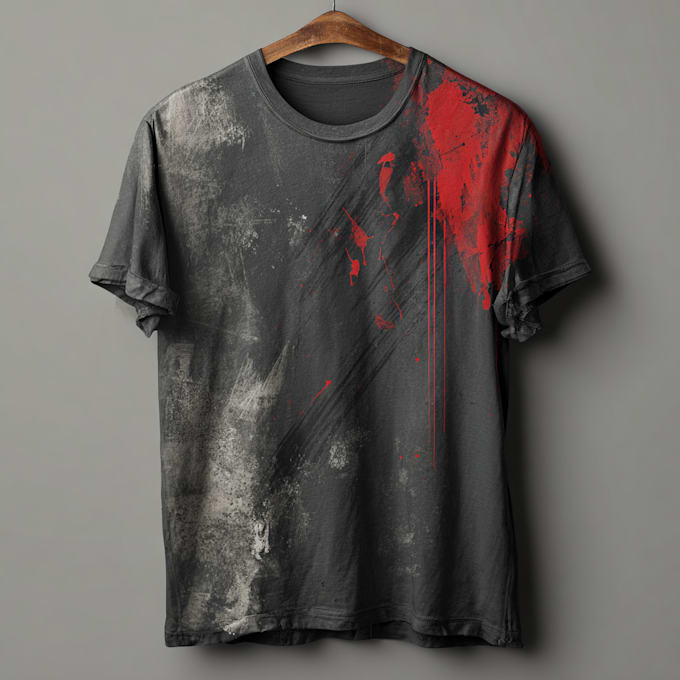 do distressed or worn t shirt design