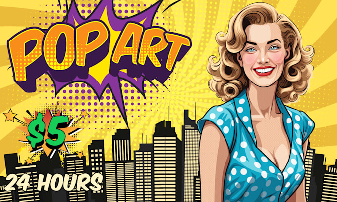 draw you into professional pop art artwork