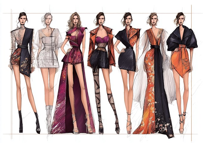 do digital illustration for fashion design art