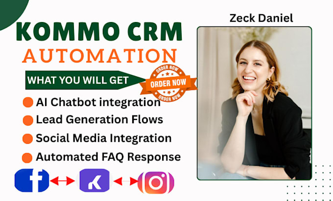kommo crm,kommo chatbot automation,kommo workflow, shopify woocommerce website