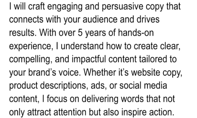 write powerful and engaging copy that sells your brand