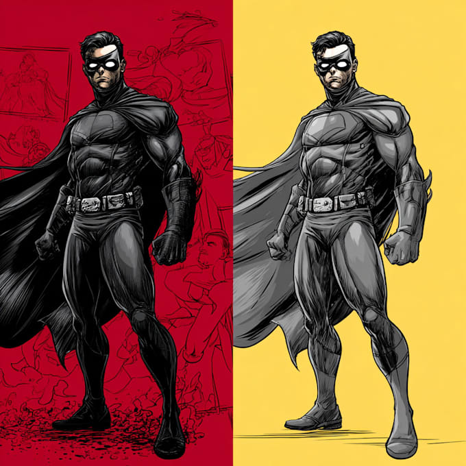 draw a comic character illustration