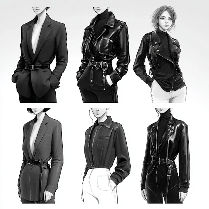 Draw fashion illustration and sketches by Wendrdiner | Fiverr