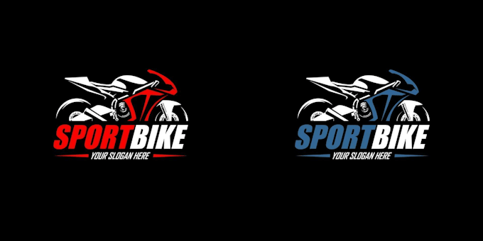 create a modern motorcycle vector logo