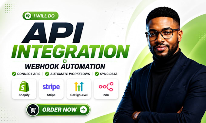 do api integration, custom api, webhook and workflow automation