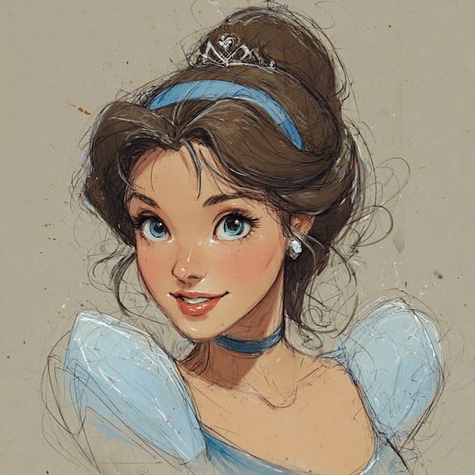 create a awesome disney pixar style portrait