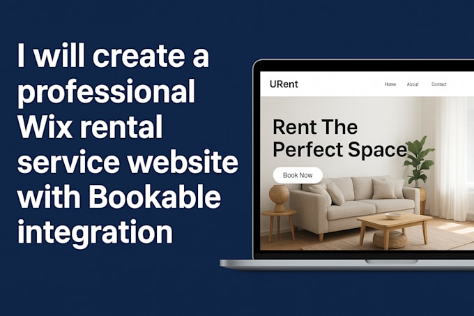 create a professional wix rental service website with booqable integration