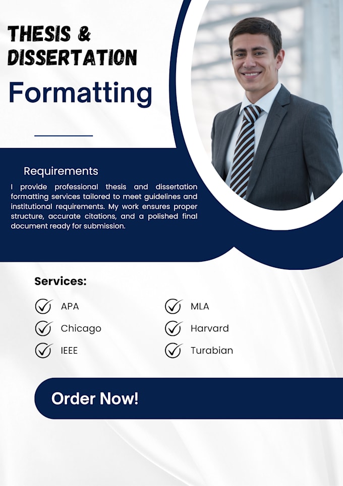 format and design, thesis, reports and docs professionally