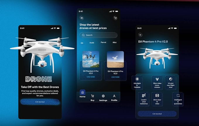 develop drone app, drone tracking app, drone inspection app