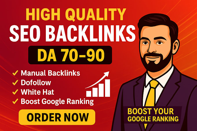 build high da SEO quality backlinks to boost google ranking and website traffic