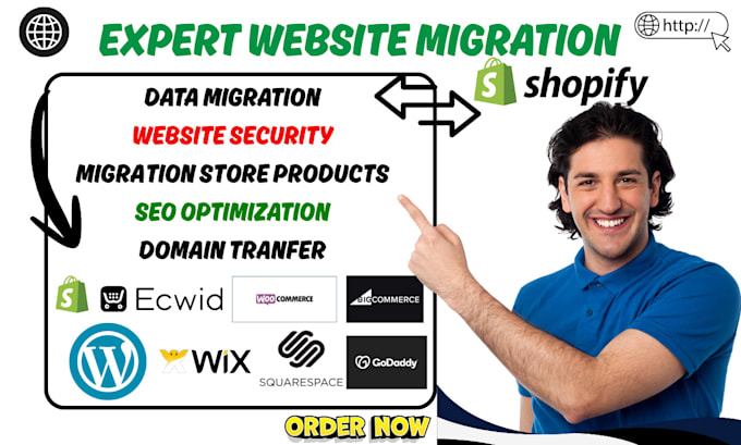 migrate ionos gambio plentymarkets opencart magento toweb to shopify expert