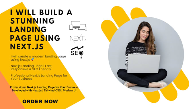 build premium nextjs landing page with SEO and fast performance