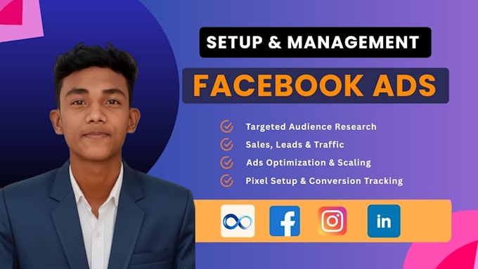 setup facebook and instagram ads campaign, fb ads, and meta ads management