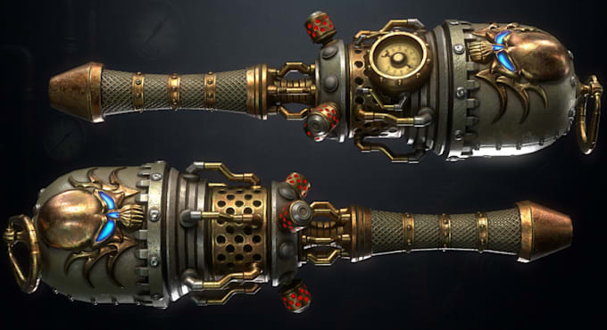 sculpt 3d game modeling,3d weapon props,vr storage,grenade gun,3d asset,ue5 mod
