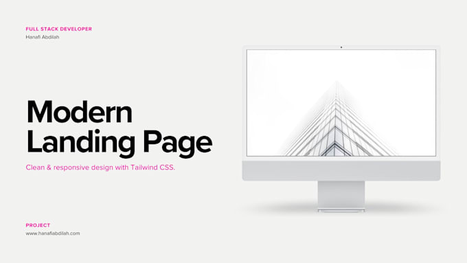 create a modern responsive landing page with tailwind CSS
