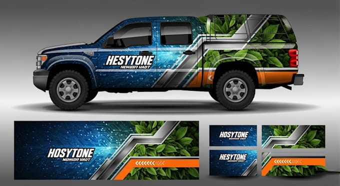 design vehicle wrap and truck decals