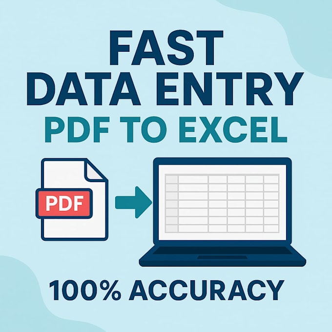 do data entry, fast typing for your project