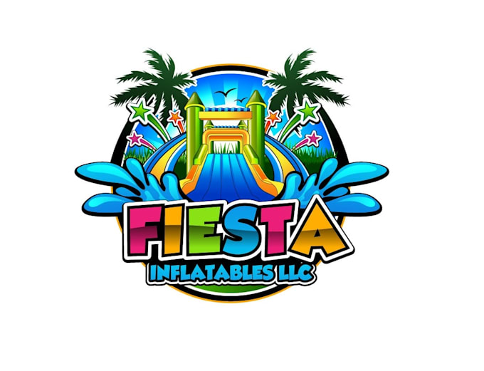create exclusive and marvelous bounce house logo design