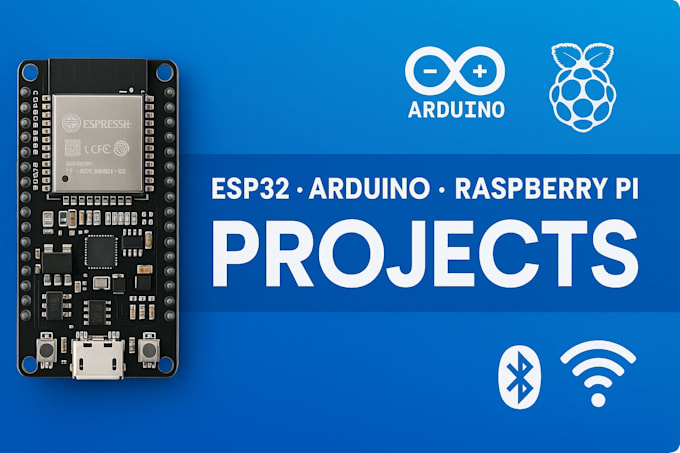 do arduino, esp32 programming and iot projects