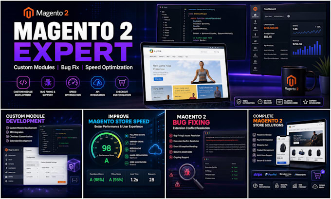develop custom magento 2 modules and optimize your store