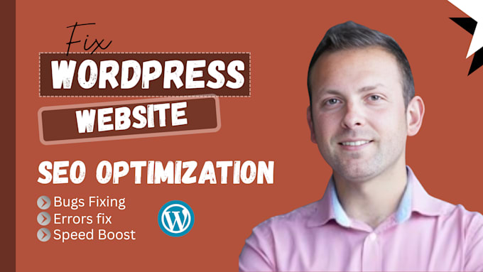 fix wordpress bugs, errors fast and do on page SEO optimization