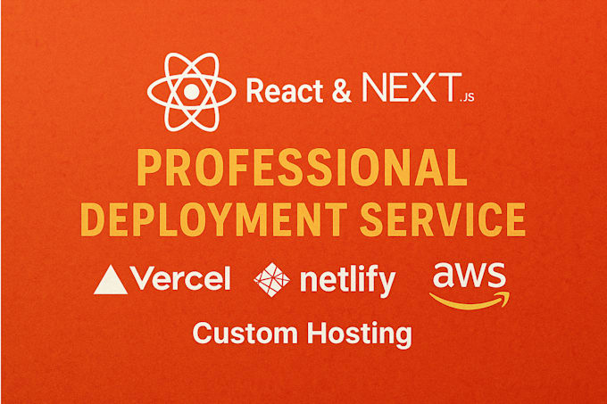 deploy your react or next js website to vercel, netlify, aws, or custom host