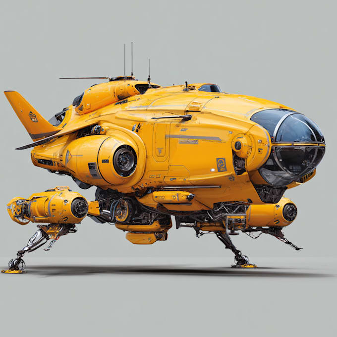 Draw spaceship concept art or design a starship or scifi by Antezzeen ...