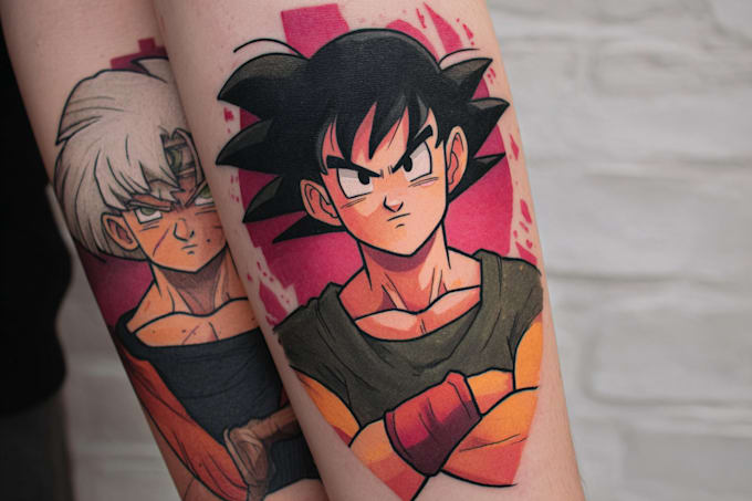 design comic cartoon anime tattoo design