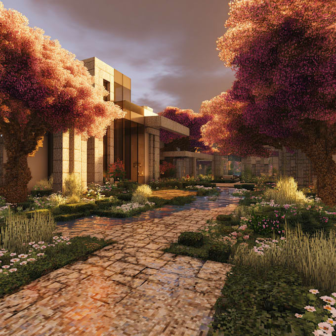 do landscape design realistic render in lumion