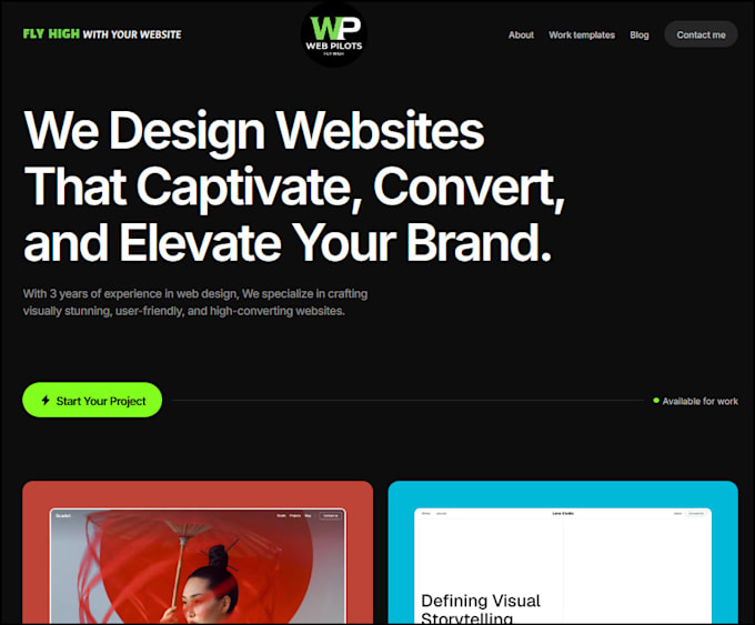 create a professional no code website or portfolio site for small businesses