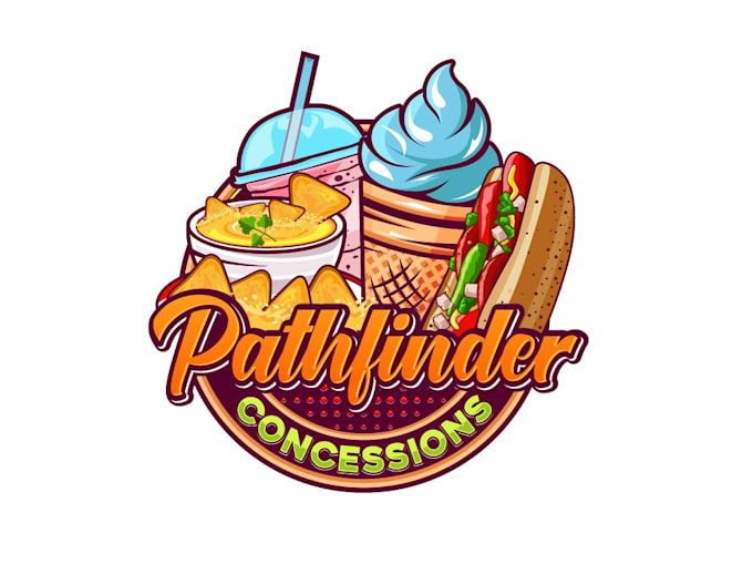 create creative and good looking fast food logo design