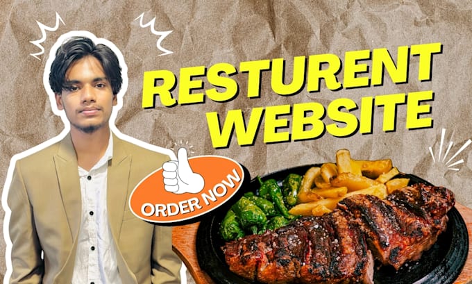 design resturent website food delivery website cafe website food