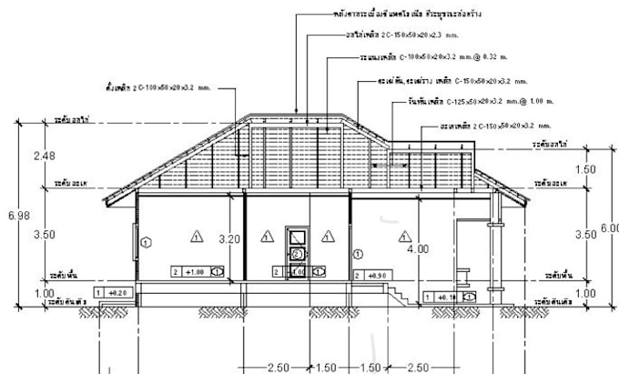 design and analyze steel structure with load calculations using staad pro