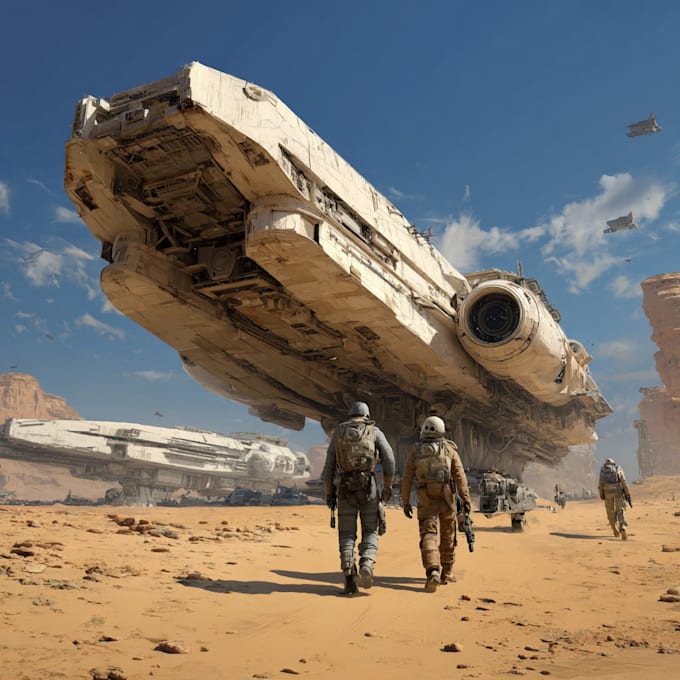 design sci fi illustration and sci fi art