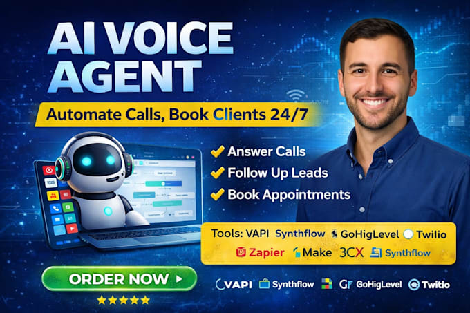 build ai voice agent for inbound outbound calls using vapi synthflow gohighlevel