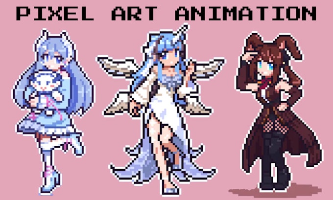 draw pixel art, sprite, pixel art illustration, pixel art animation
