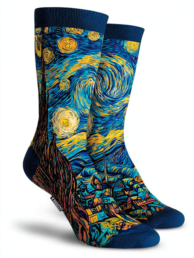 create beautiful socks design