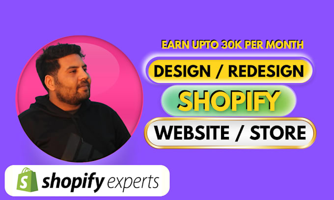 clone, build, design, redesign shopify website or dropshipping shopify store