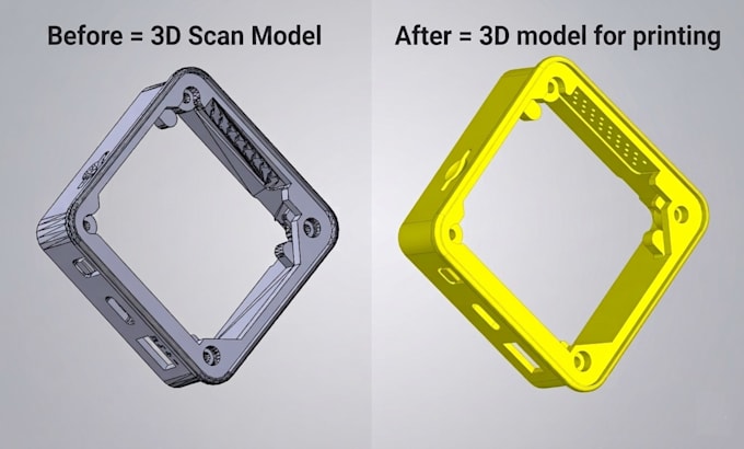 reverse engineering, make 3d models for printing from scan data