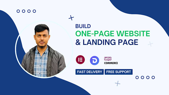 build one page website and landing page using elementor pro