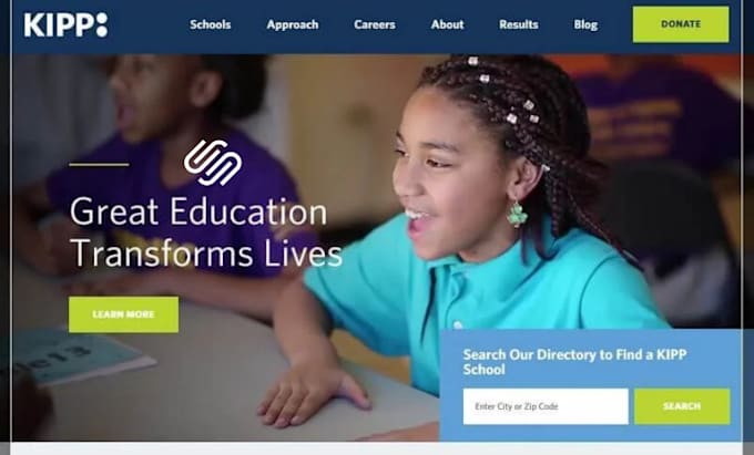 design squarespace charter school website elementry school website kindergarten