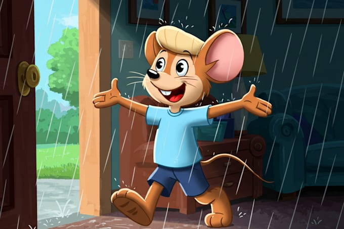 do children book cover and children book illustrations