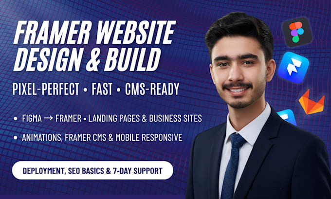 design and build a premium framer website, landing page or cms