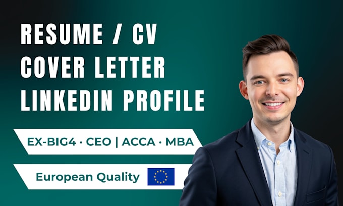 write an ats optimized CV, resume, cover letter, and optimize linkedin profile