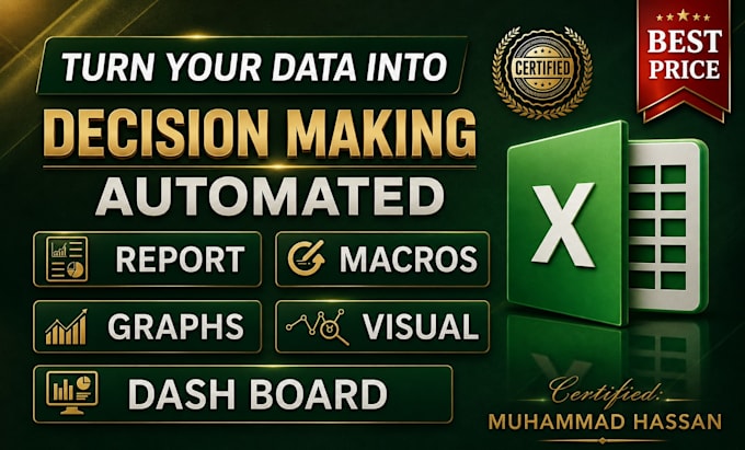 your microsoft excel expert for vba, macros, automation and custom spreadsheet