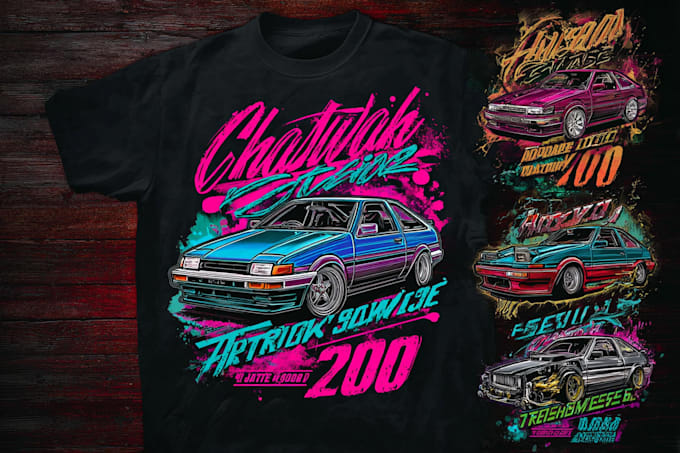 create automotive car t shirt designs