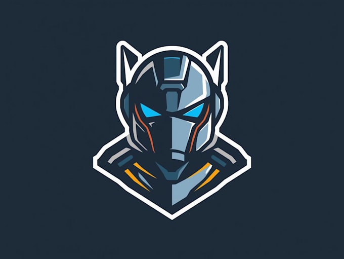 design gaming robotic mascot logo