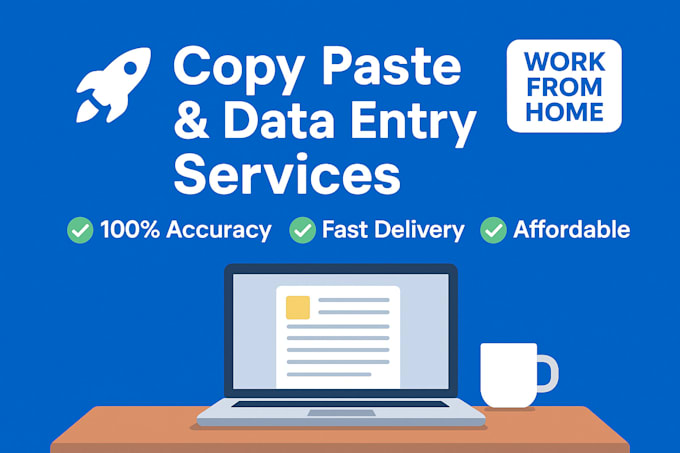 do copy paste, data entry, and file conversion with masterful accuracy