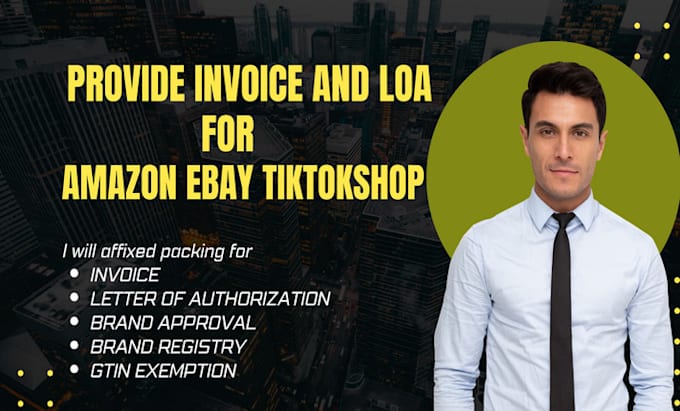 provide you authorization letter for amazon, tiktokshop etc